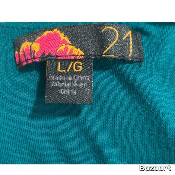 Forever 21 Blue Sleeveless Scoop Neck Midi Sundress - Picture 5 of 6